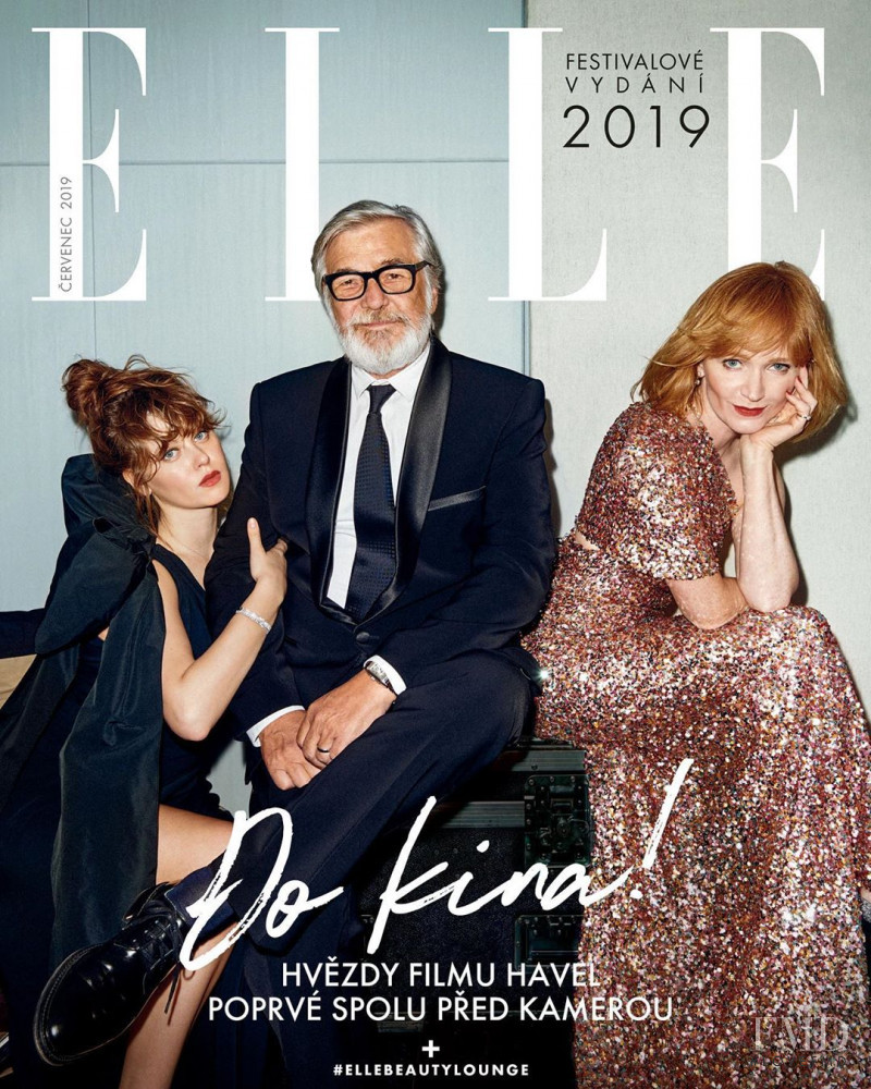  featured on the Elle Czech cover from July 2019