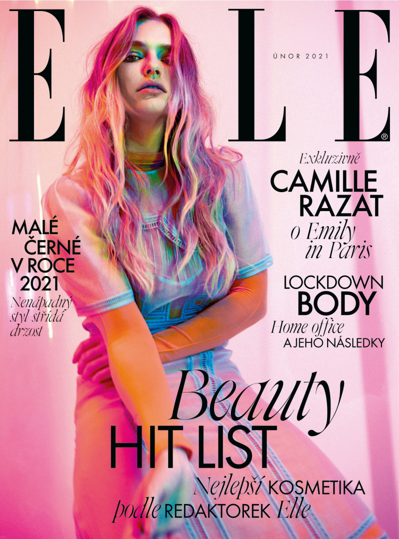 Camille Razat featured on the Elle Czech cover from February 2021