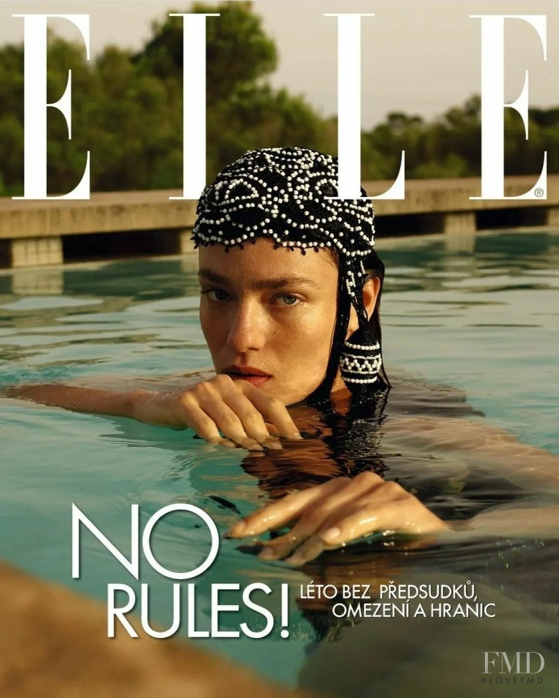 Lisa Louis Fratani featured on the Elle Czech cover from August 2022