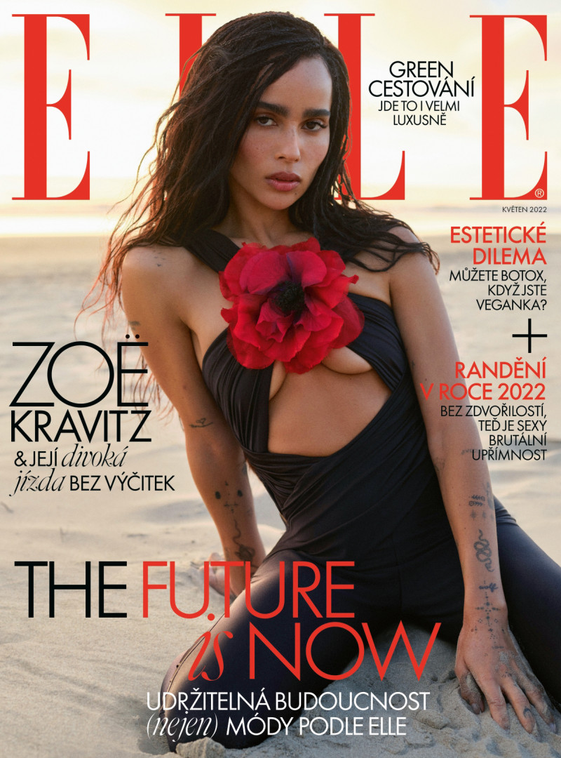 Zoe Kravitz
 featured on the Elle Czech cover from May 2022