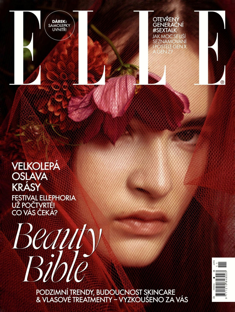 Amelie Konselova featured on the Elle Czech cover from November 2024