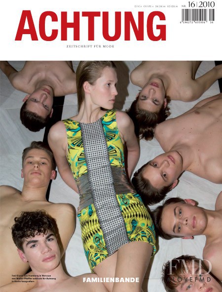 Toni Garrn featured on the Achtung Mode cover from March 2010