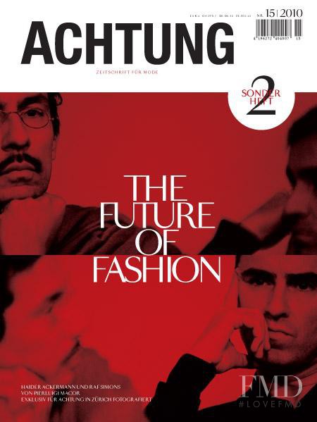 Haider Ackermann & Raf Simons featured on the Achtung Mode cover from May 2010