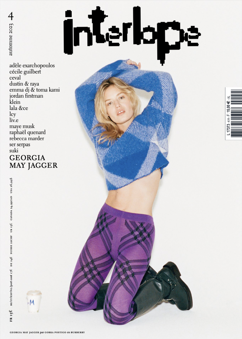 Georgia May Jagger featured on the Interlope cover from September 2023