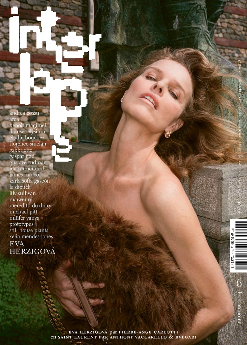 Eva Herzigova featured on the Interlope cover from September 2024