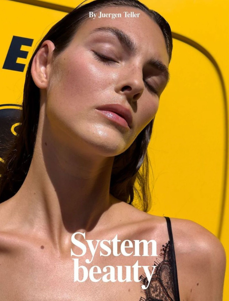 Vittoria Ceretti featured on the System Beauty cover from October 2024