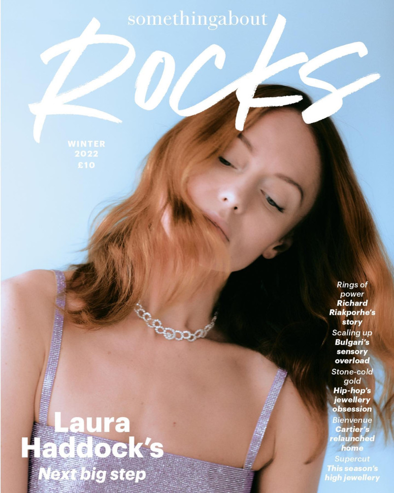 Laura Haddock featured on the Something About Rocks cover from December 2022