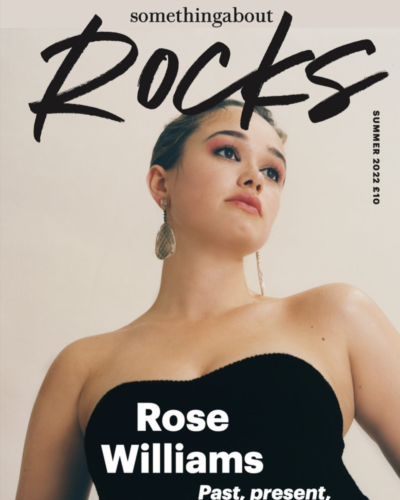 Rose Williams featured on the Something About Rocks cover from July 2022