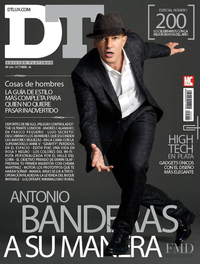 Antonio Banderas featured on the DTLux cover from October 2013