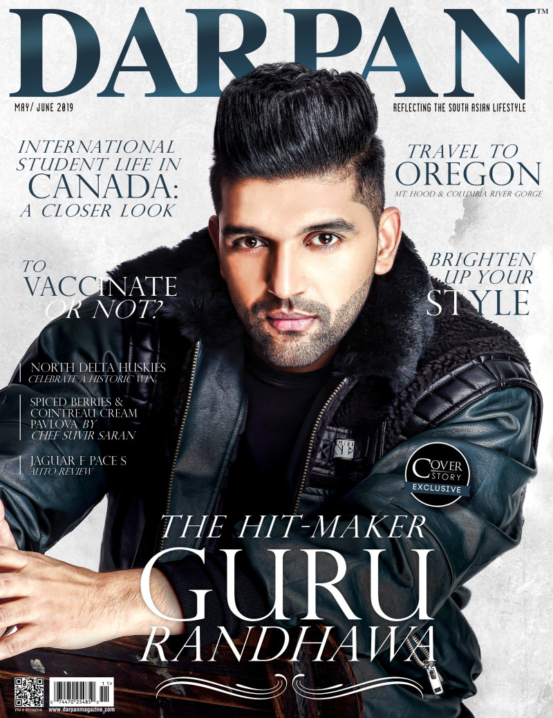 Guru Randhawa featured on the Darpan cover from May 2019