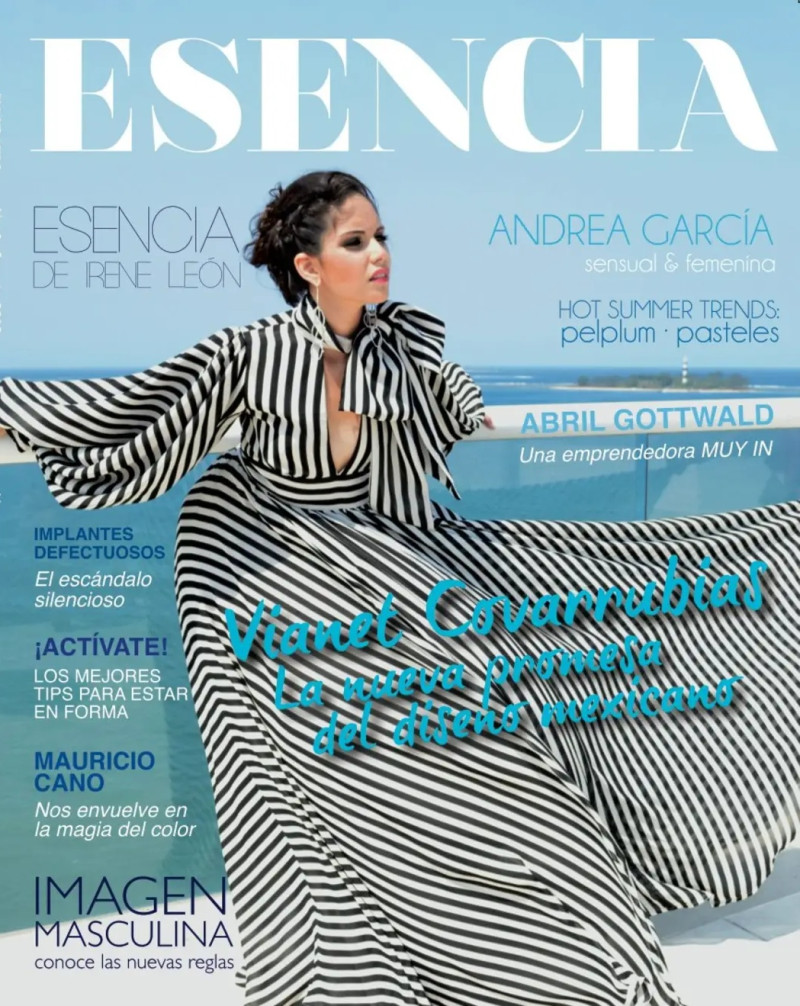 Andrea Garcia featured on the Esencia cover from August 2012