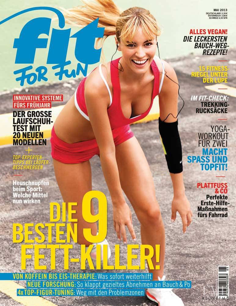 Bryana Holly featured on the Fit for Fun cover from May 2013