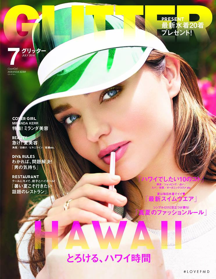 Miranda Kerr featured on the Glitter cover from July 2016