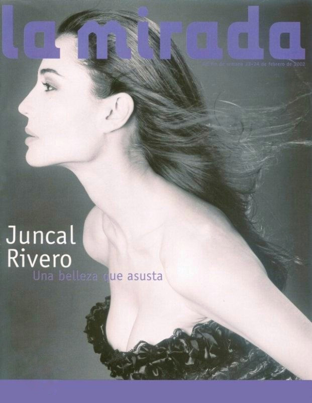 Juncal Rivero featured on the La Mirada cover from February 2002