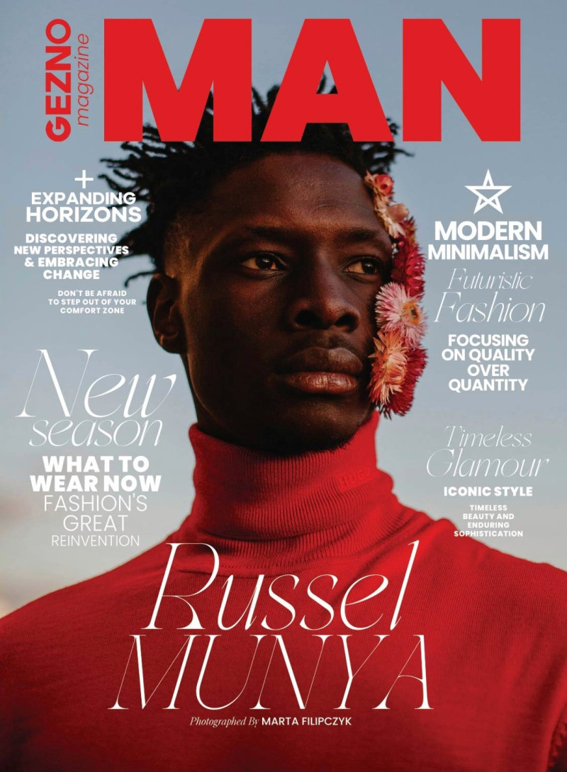 Russel Munya featured on the Gezno Man cover from April 2023