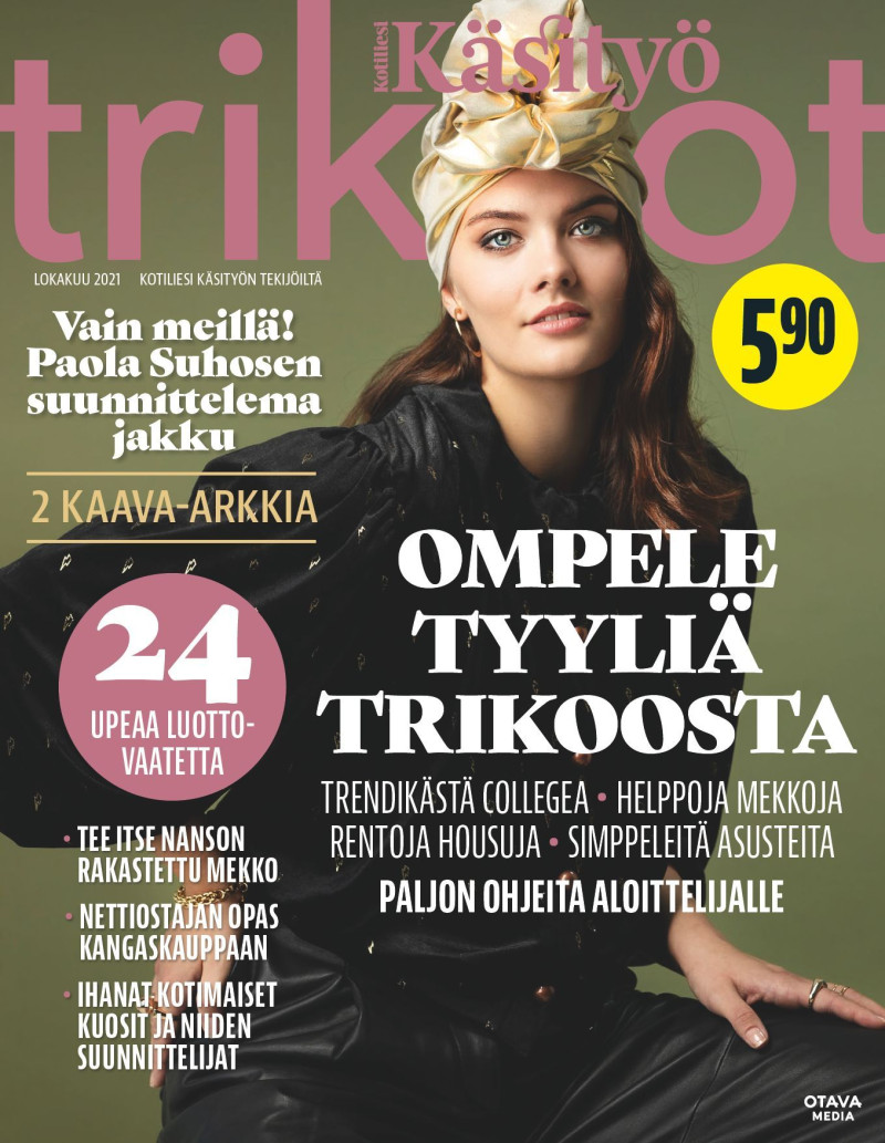  featured on the Kotiliesi Kasityo Trikoot cover from October 2021