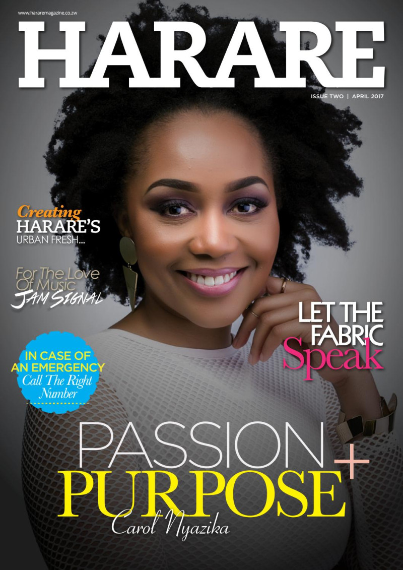 Carol Nyazika featured on the Harare cover from April 2017