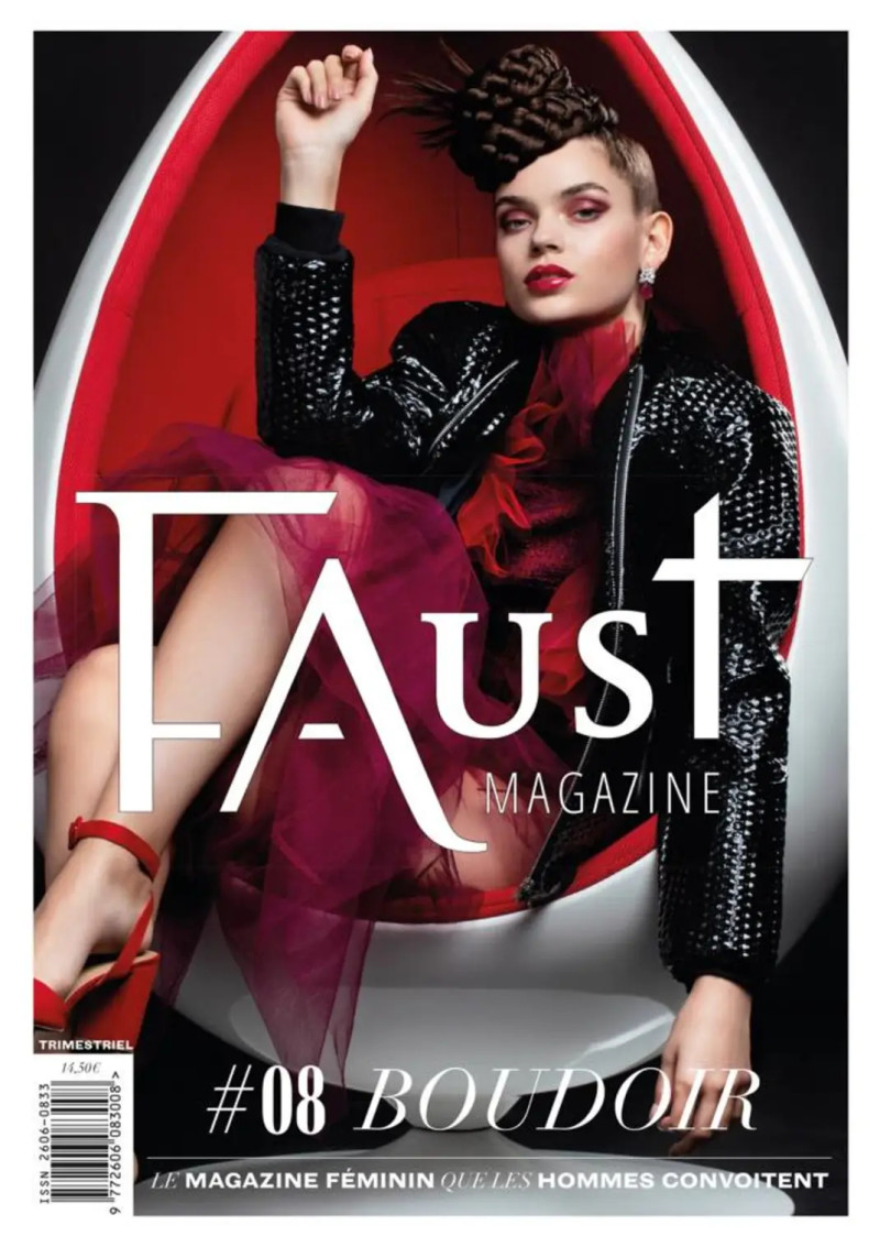 Nastya Seliverstova featured on the Faust Magazine cover from October 2019