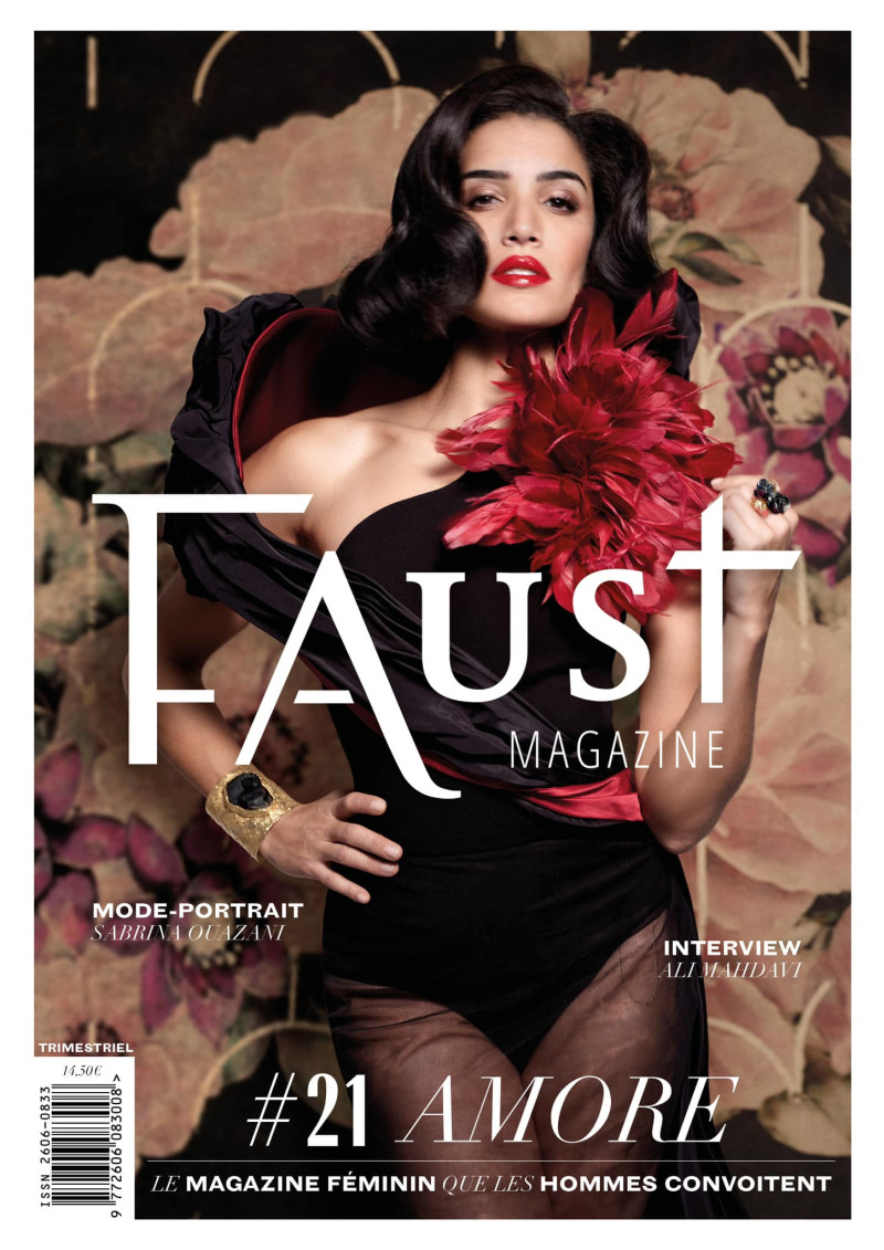 Sabrina Ouazani featured on the Faust Magazine cover from April 2023