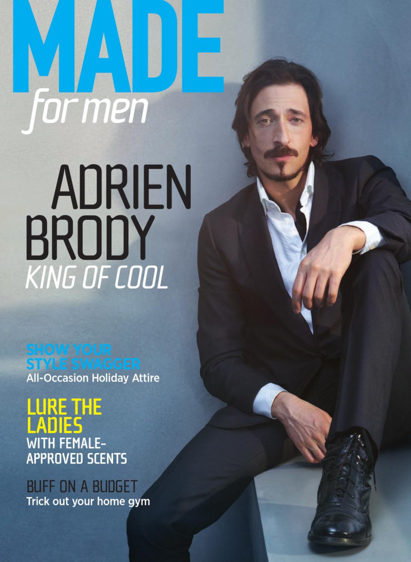 Adrien Brody featured on the MADE for men cover from September 2012