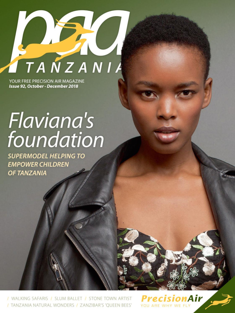 Flaviana Matata featured on the Paa Tanzania cover from October 2018