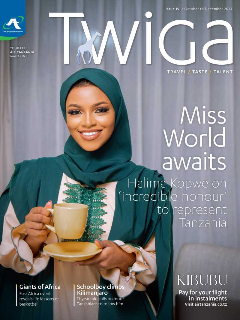 Halima Kopwe featured on the Twiga cover from October 2023