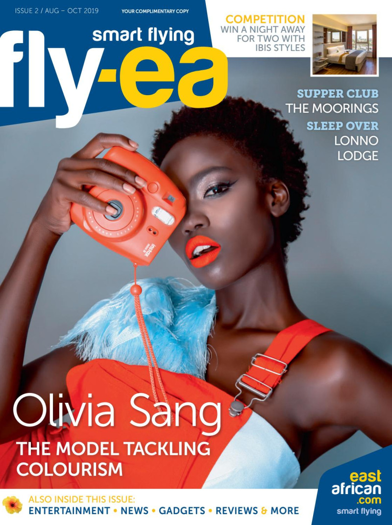 Olivia Sang featured on the Fly-EA cover from August 2019