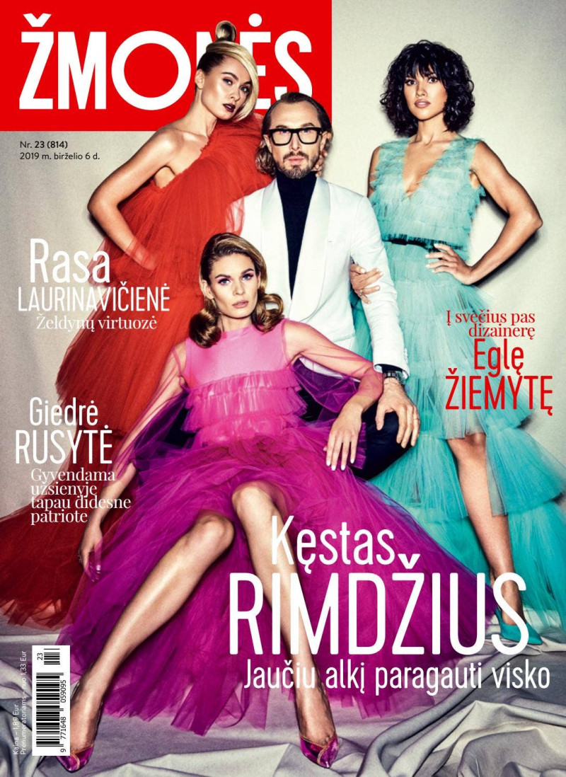 Kestas Rimdzius, Rasa Laurinaviciene, Giedre Rusyte, Egle Ziemyte featured on the Zmones cover from June 2019