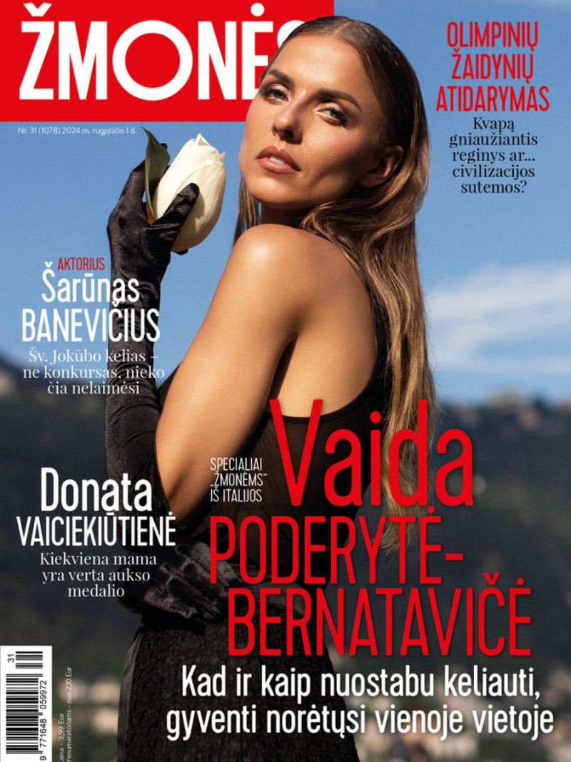 Vaida Poderyte-Bernatavice featured on the Zmones cover from August 2024