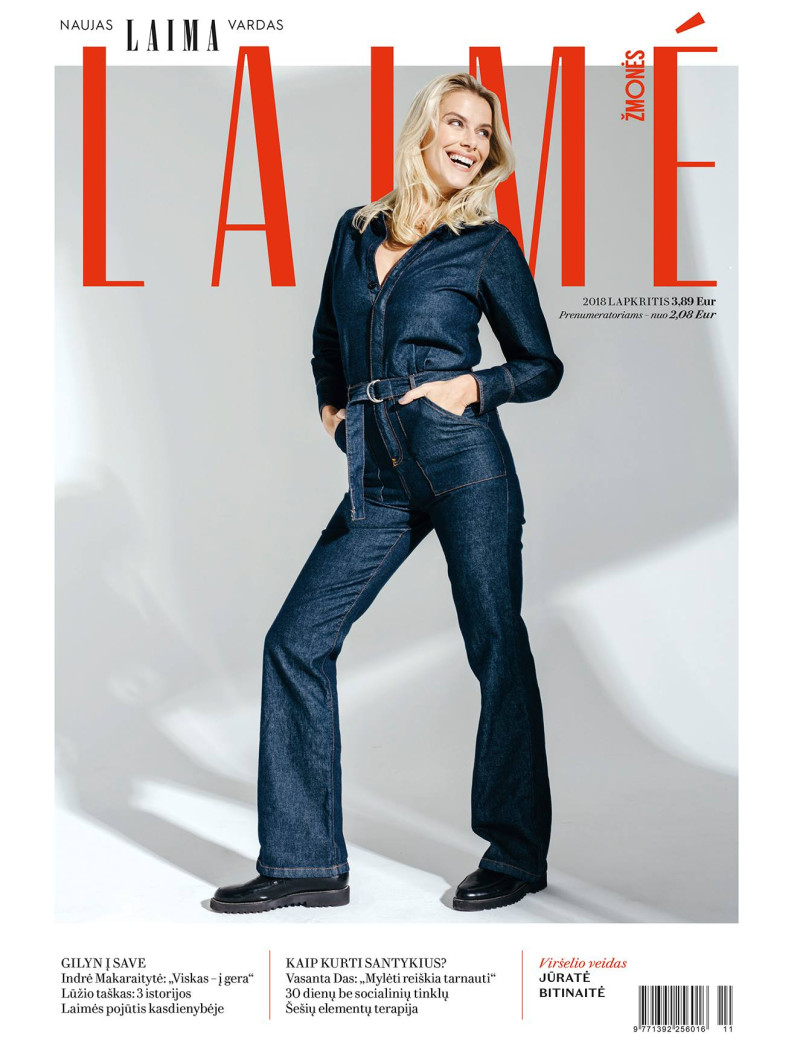 Jurate Bitinaite featured on the Laimé Zmones cover from November 2018