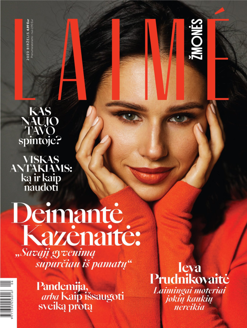 Deimante Kazenaite featured on the Laimé Zmones cover from June 2020