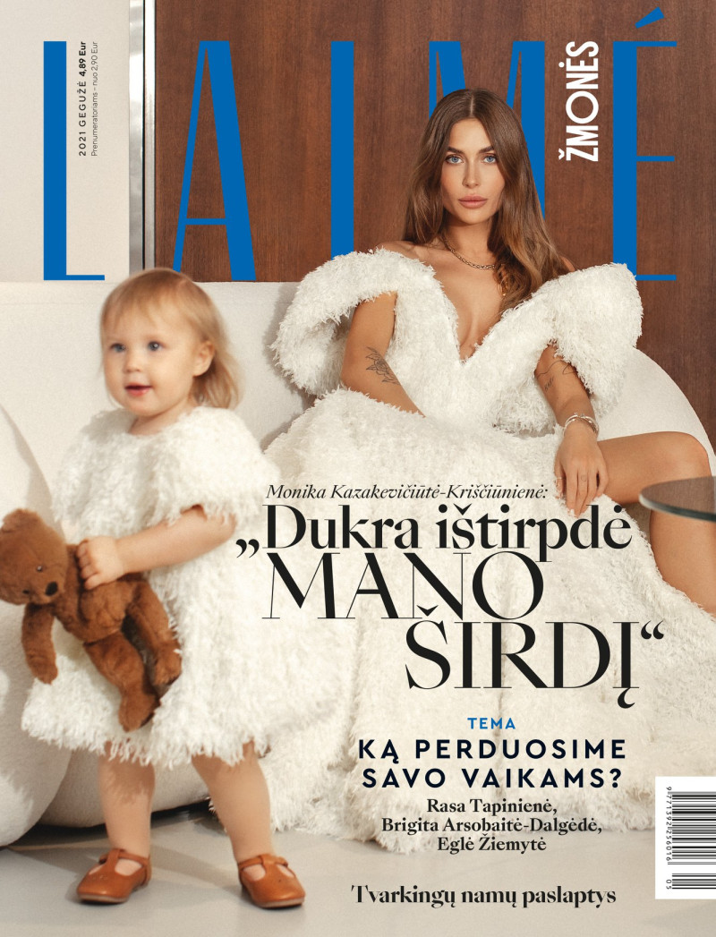 Monika Kazakeviciute featured on the Laimé Zmones cover from May 2021