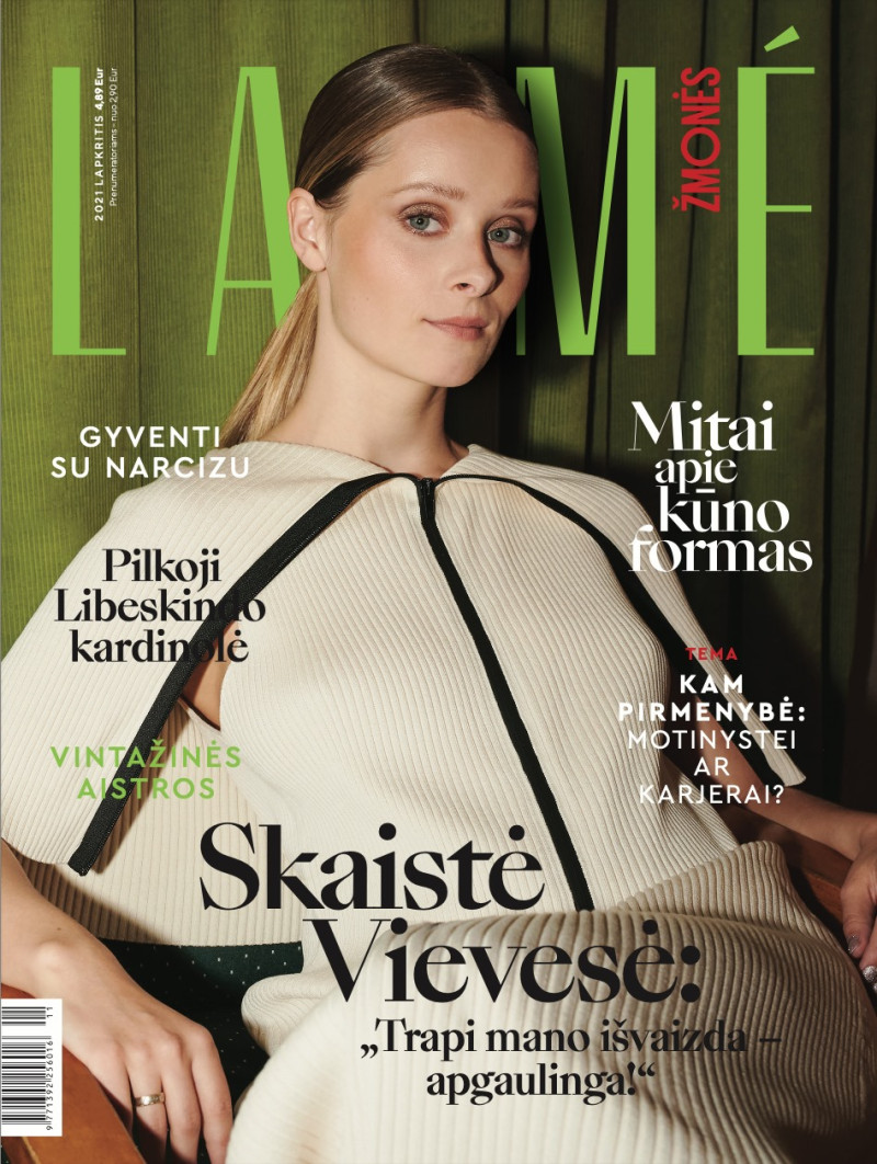 Skaiste Vievese featured on the Laimé Zmones cover from November 2021