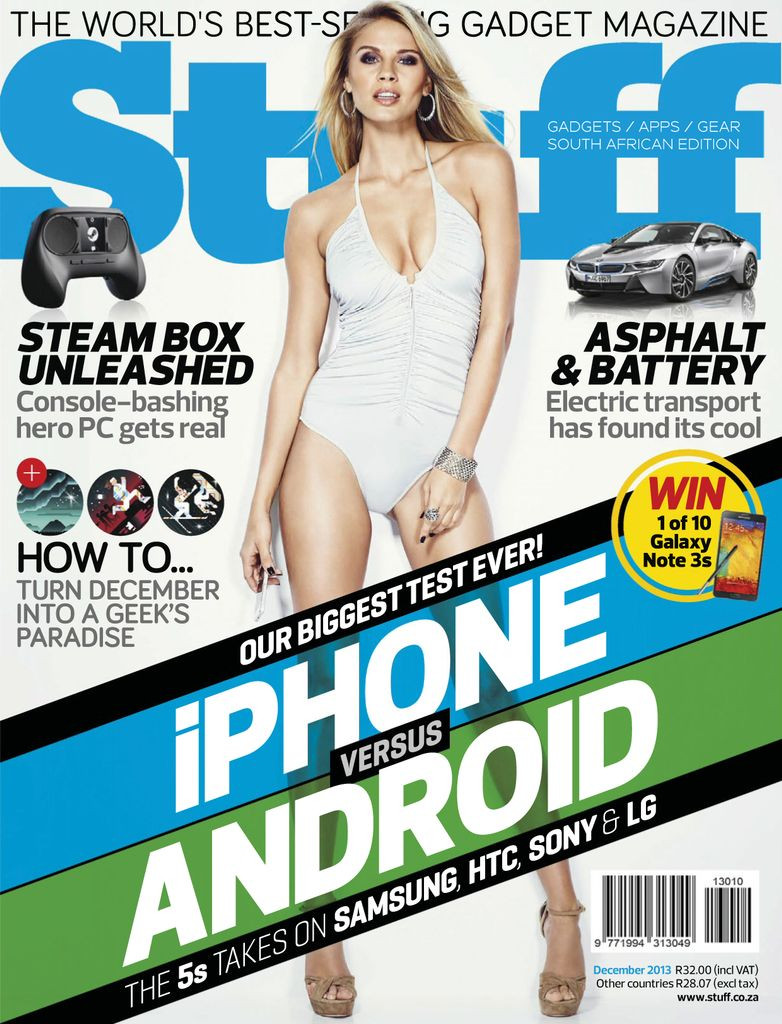 Simona Starkute featured on the Stuff South Africa cover from December 2013