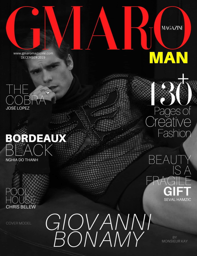 Giovanni Bonamy featured on the Gmaro Man cover from December 2019