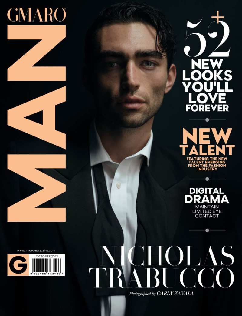 Nicholas Trabucco featured on the Gmaro Man cover from October 2022