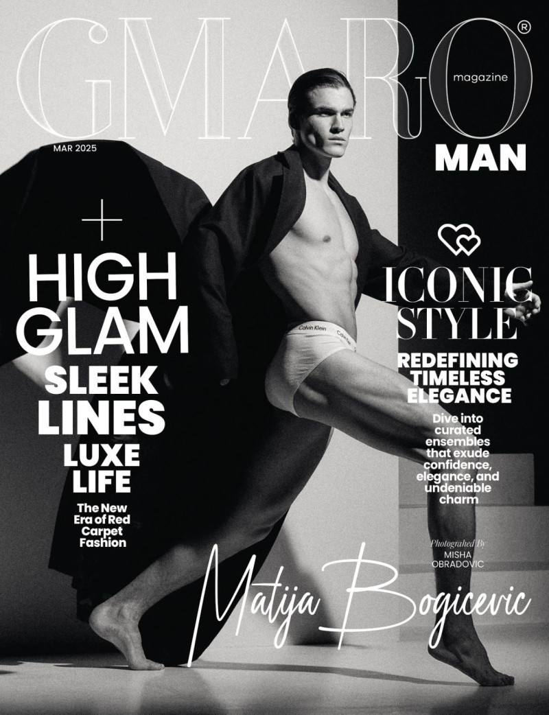 Matija Bogicevic featured on the Gmaro Man cover from March 2025