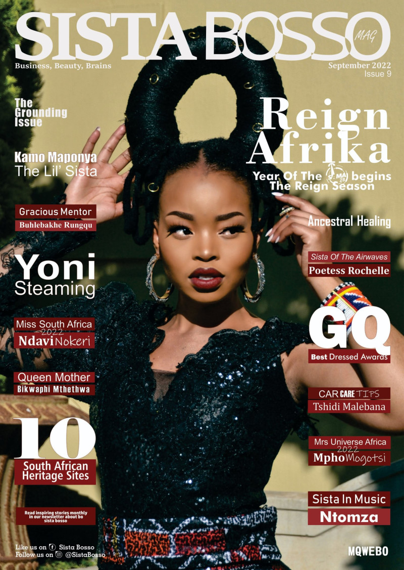  featured on the Sista Bosso Mag cover from September 2022