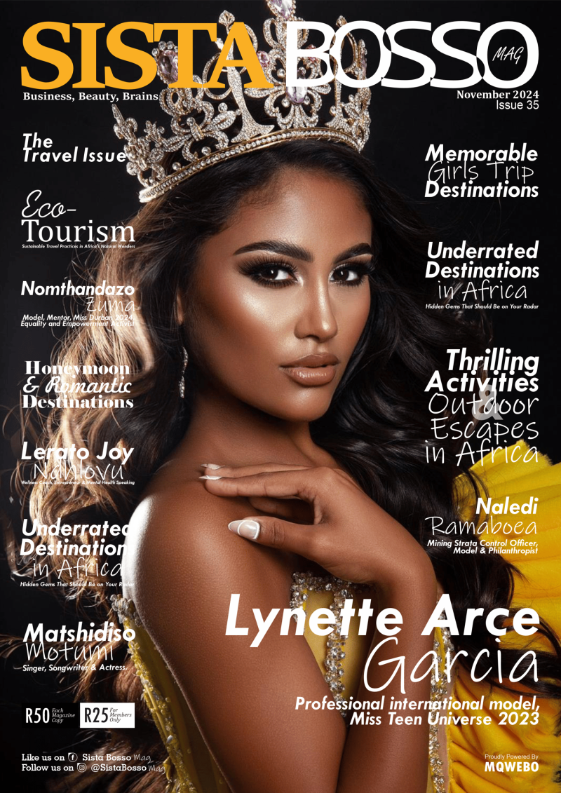 Lynette Arce Garcia featured on the Sista Bosso Mag cover from November 2024