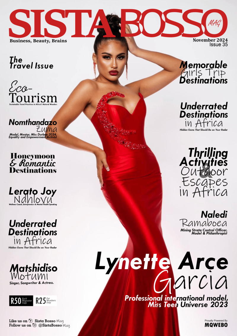 Lynette Arce Garcia featured on the Sista Bosso Mag cover from November 2024