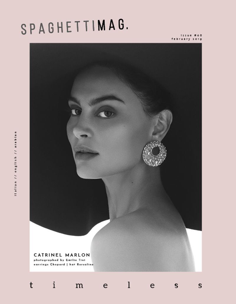 Catrinel Marlon featured on the Spaghetti Mag cover from February 2019