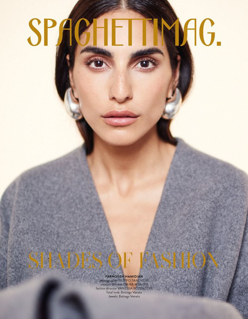 Farnoush Hamidian featured on the Spaghetti Mag cover from October 2023