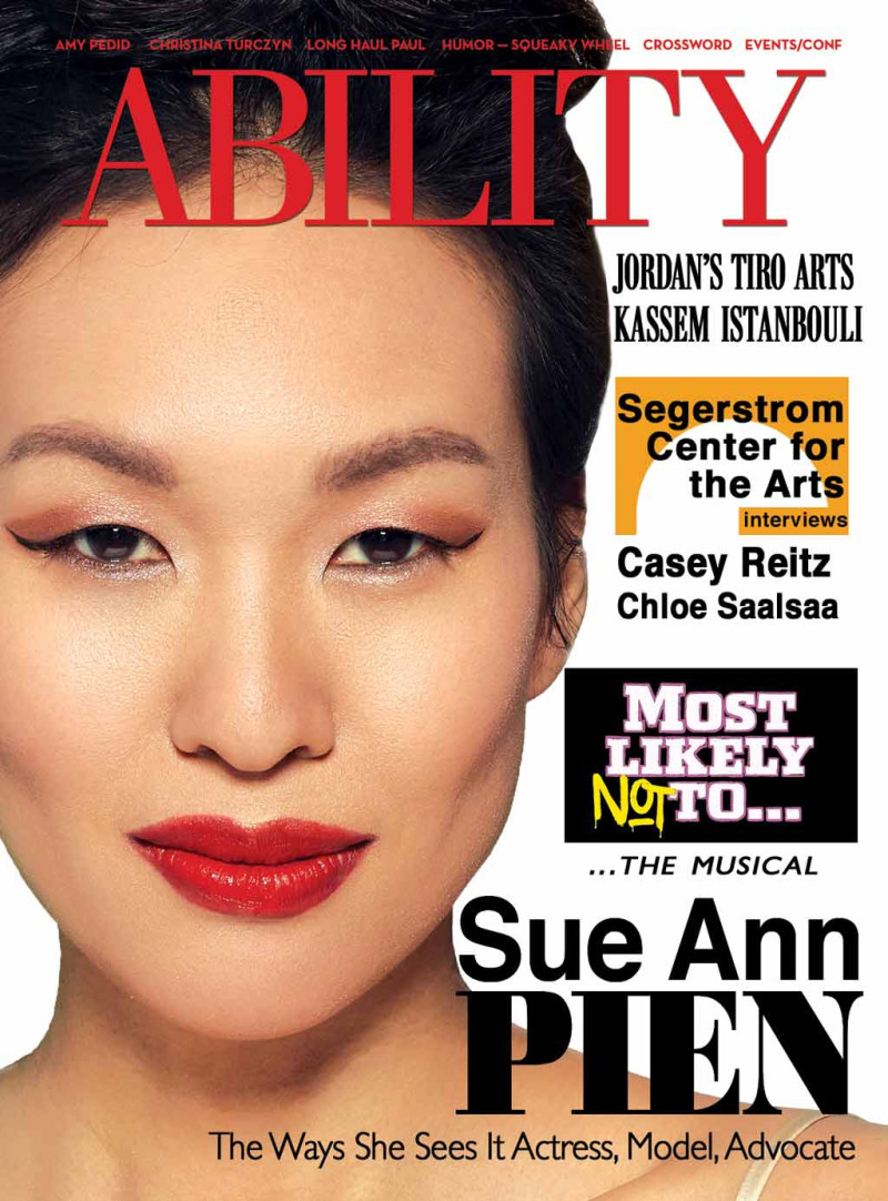 Sue Ann Pien featured on the Ability cover from April 2024