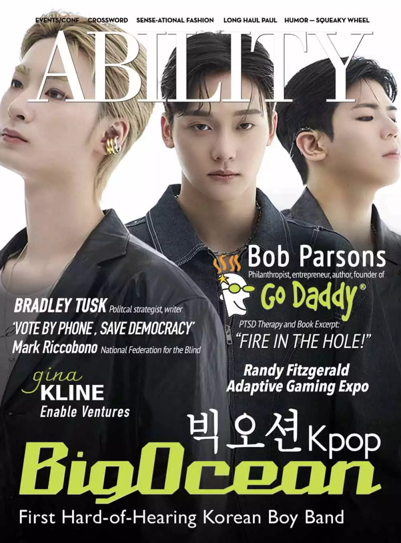 Big Ocean Band featured on the Ability cover from October 2024