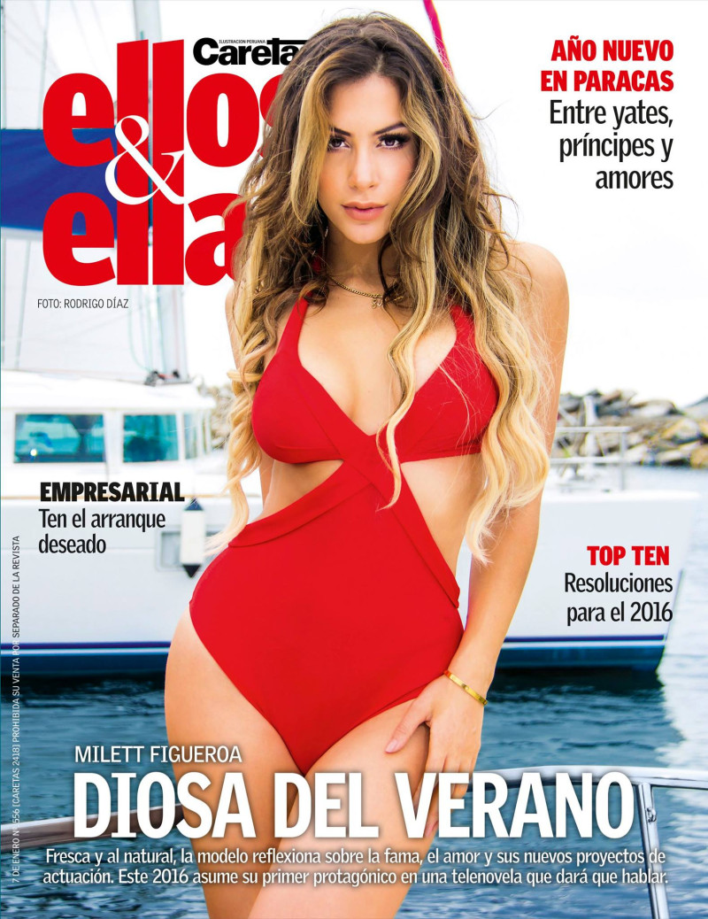 Milett Figueroa featured on the Ellos & Ellas cover from January 2016