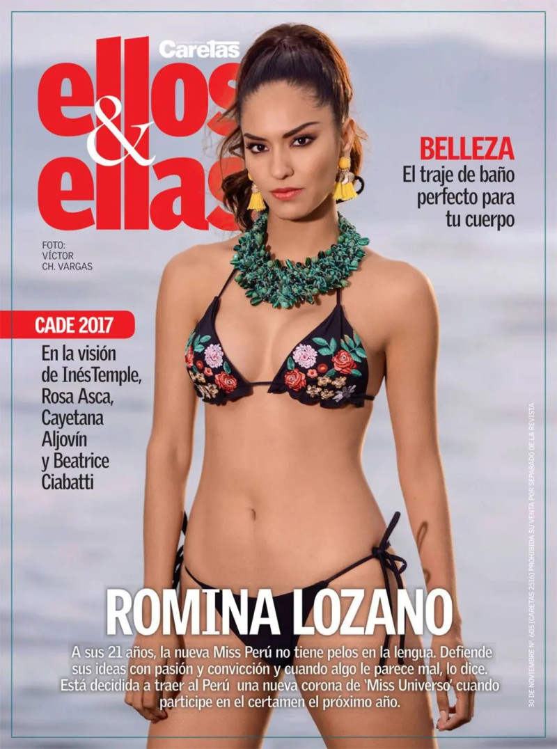 Romina Lozano featured on the Ellos & Ellas cover from November 2017