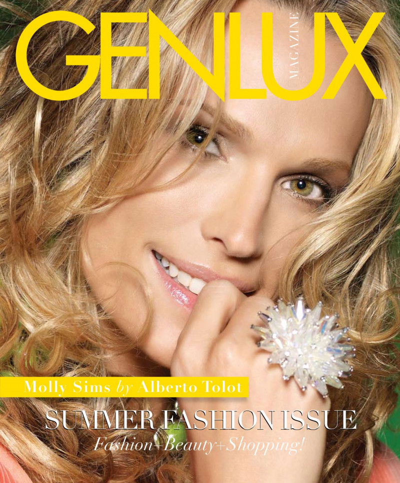 Molly Sims featured on the Genlux Magazine cover from June 2009