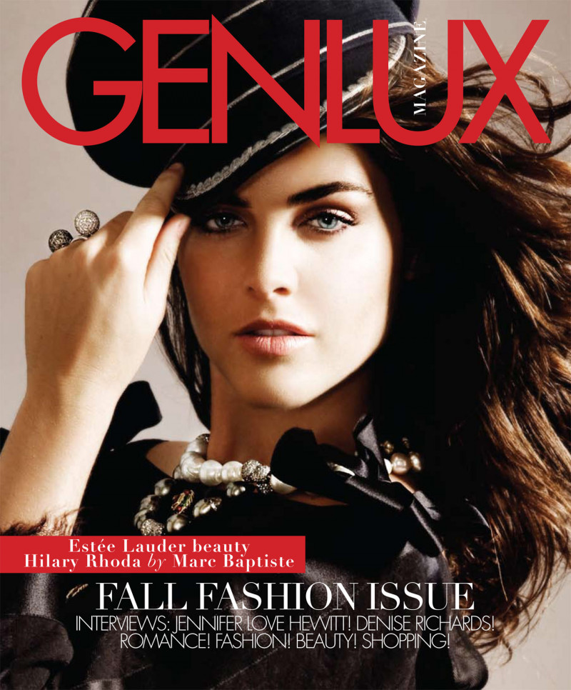 Hilary Rhoda featured on the Genlux Magazine cover from September 2009