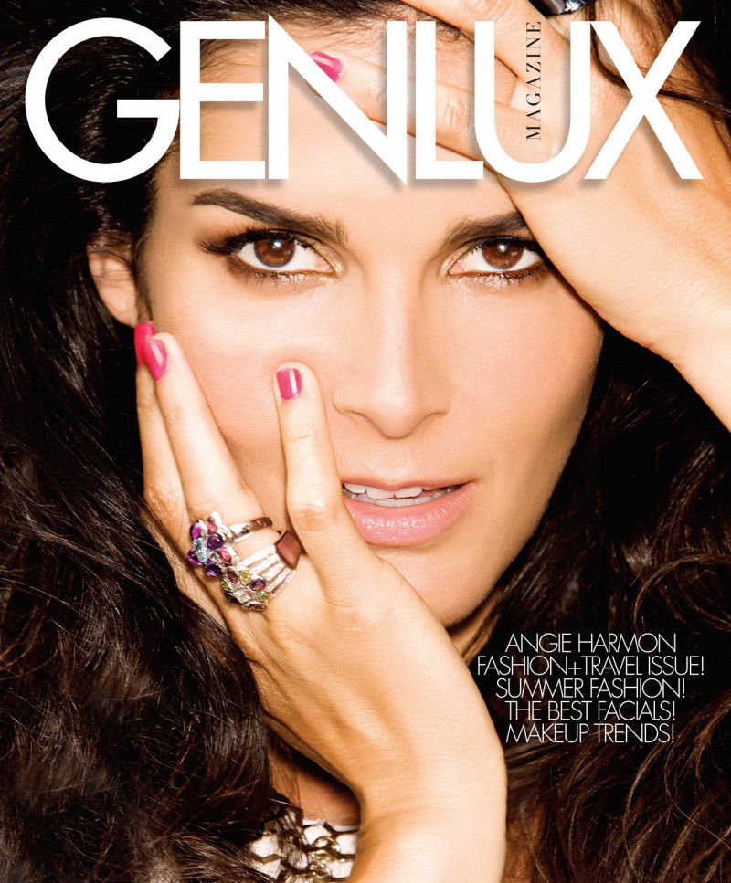 Angie Harmon featured on the Genlux Magazine cover from June 2011