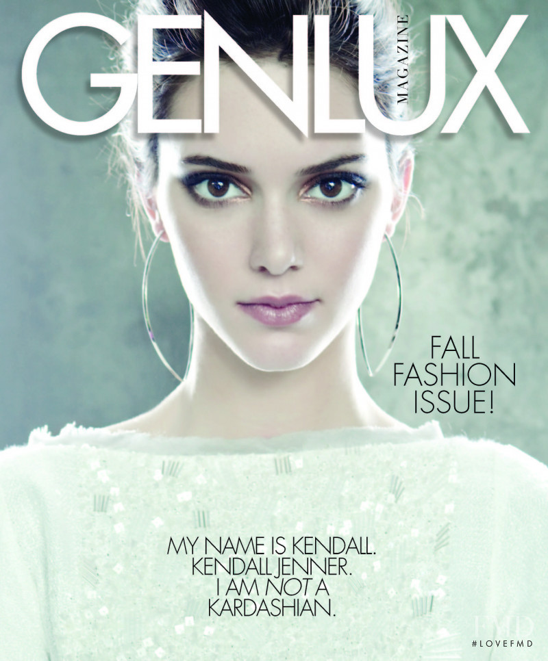 Kendall Jenner featured on the Genlux Magazine cover from November 2012